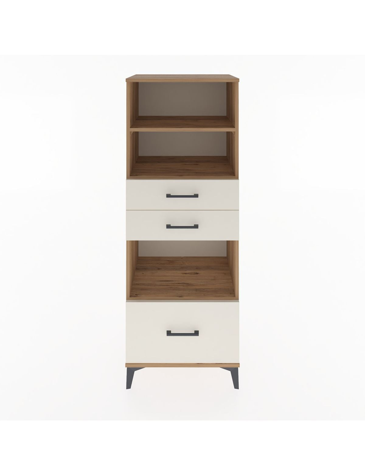 Hyperion Dolap 3 Raflı 3 Çekmeceli 60x44x163 Çam-Aytaşı