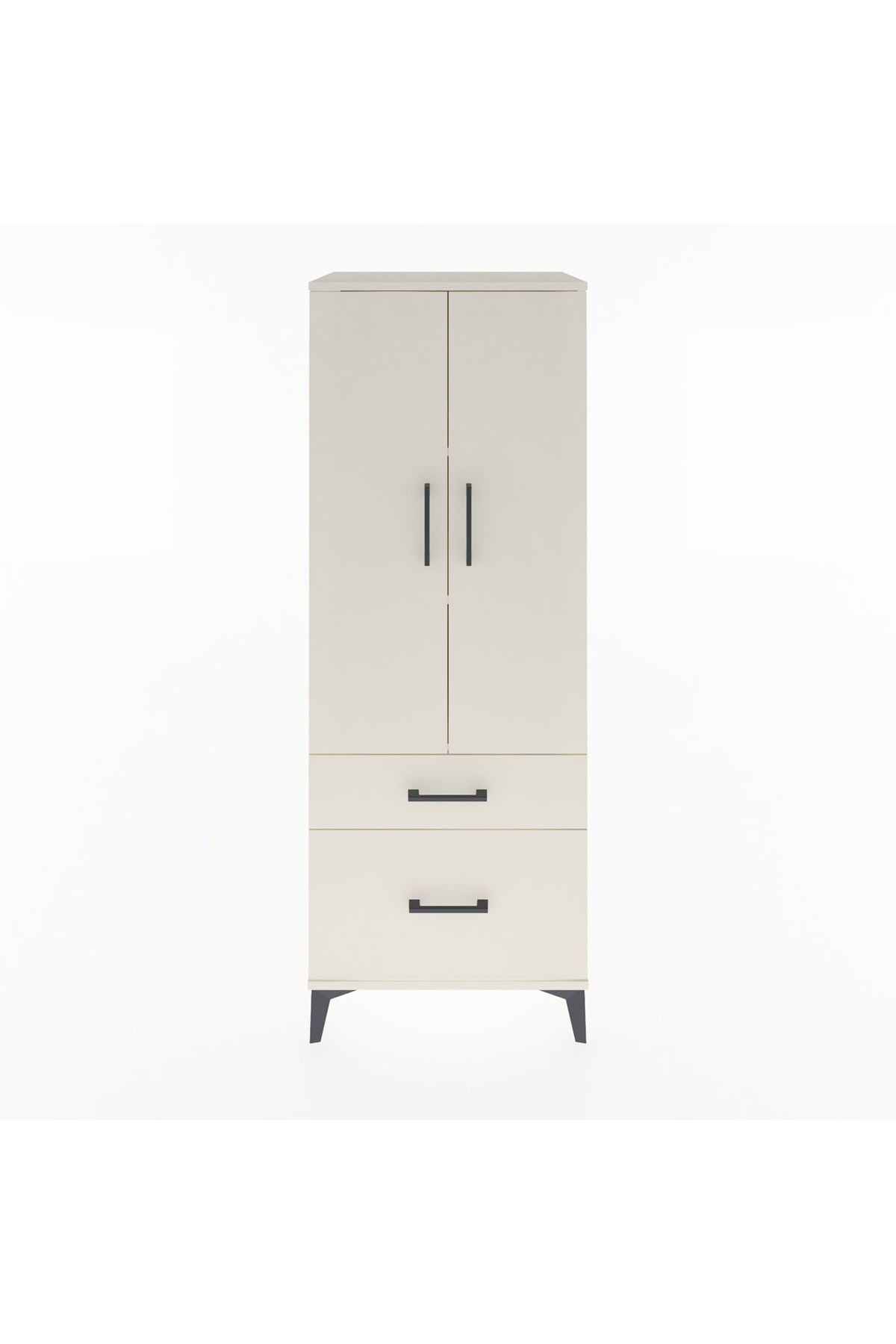 Hyperion Dolap 3 Raflı 2 Çekmeceli 2 Kapaklı 60x44x163 Aytaşı-Aytaşı