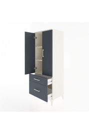 Hyperion Dolap 3 Raflı 2 Çekmeceli 2 Kapaklı 60x44x163 Aytaşı-Antrasit