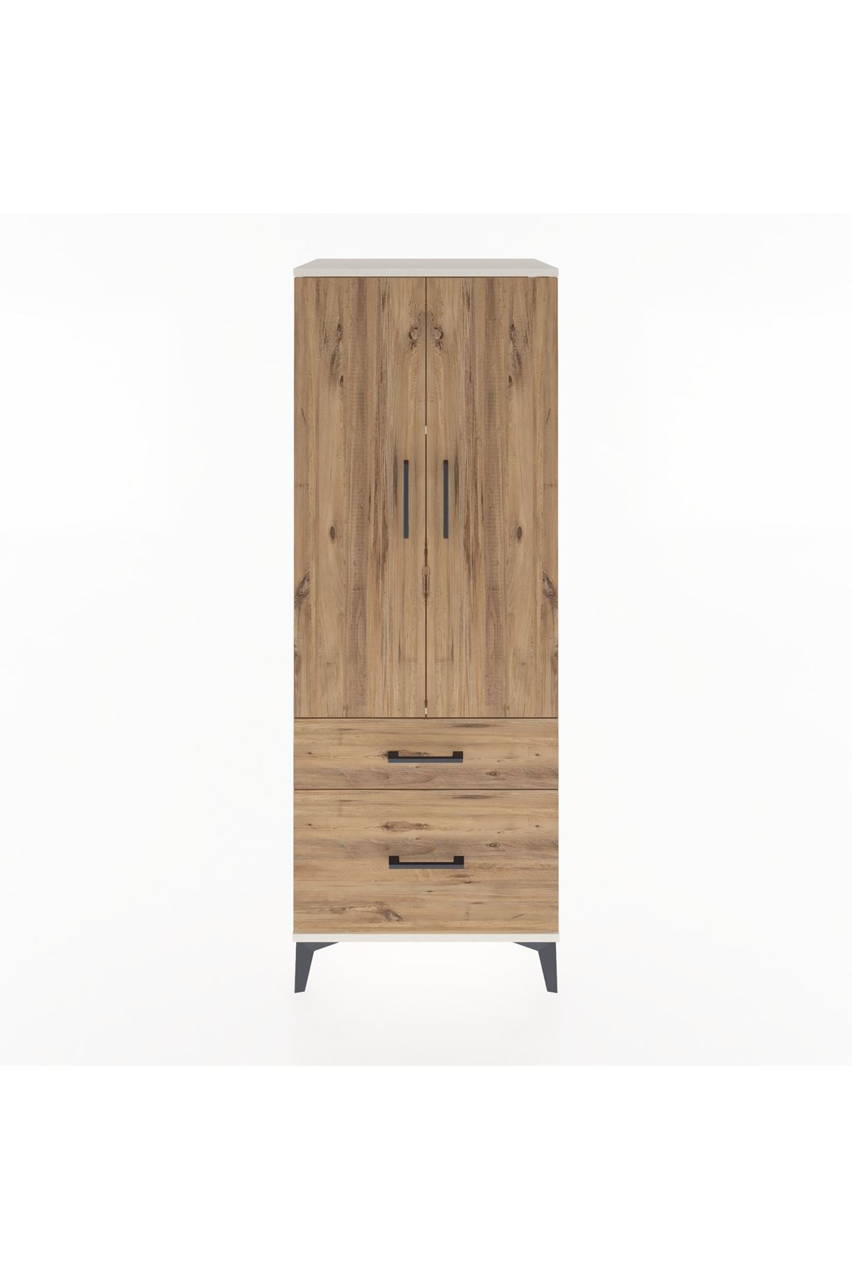 Hyperion Dolap 3 Raflı 2 Çekmeceli 2 Kapaklı 60x44x163 Aytaşı-Çam