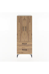 Hyperion Dolap 3 Raflı 2 Çekmeceli 2 Kapaklı 60x44x163