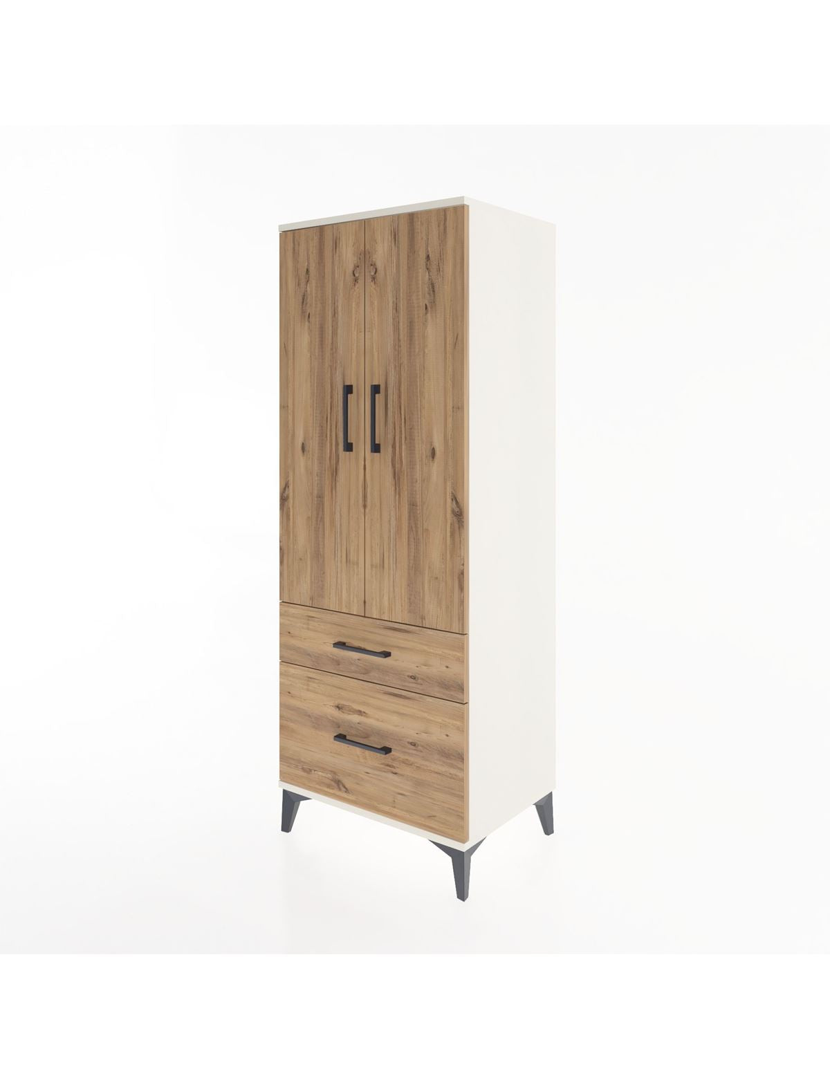 Hyperion Dolap 3 Raflı 2 Çekmeceli 2 Kapaklı 60x44x163 - S53M013V3B