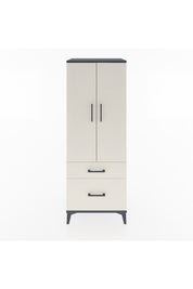 Hyperion Dolap 3 Raflı 2 Çekmeceli 2 Kapaklı 60x44x163 Antrasit-Aytaşı