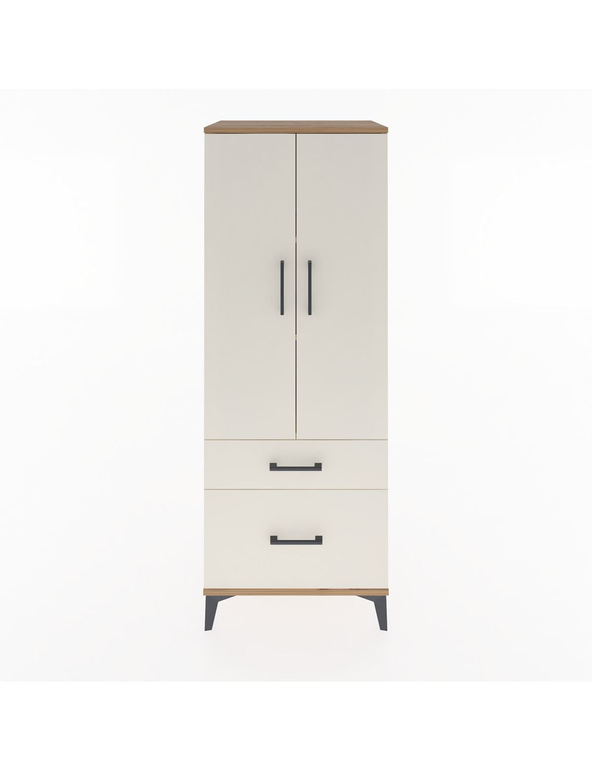 Hyperion Dolap 3 Raflı 2 Çekmeceli 2 Kapaklı 60x44x163 Çam-Aytaşı