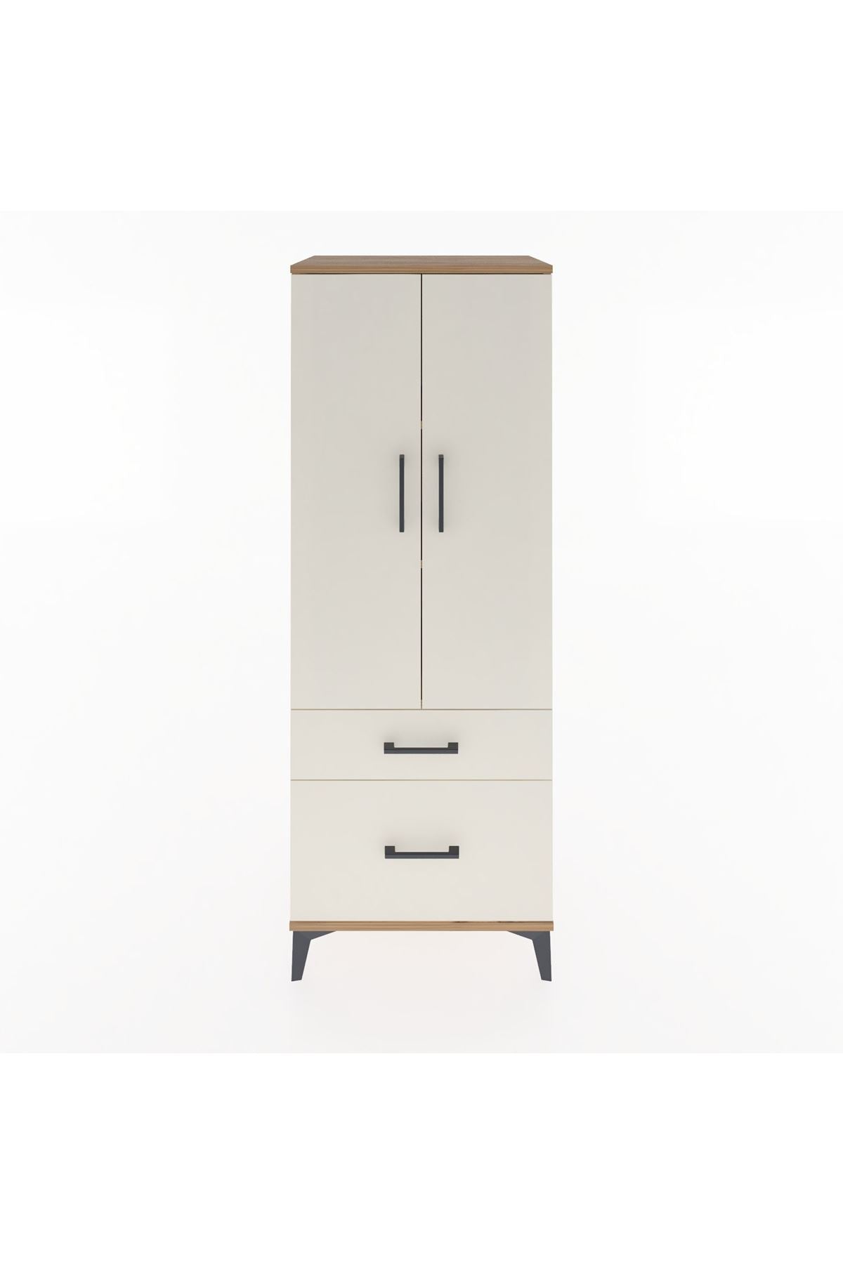 Hyperion Dolap 3 Raflı 2 Çekmeceli 2 Kapaklı 60x44x163 Çam-Aytaşı