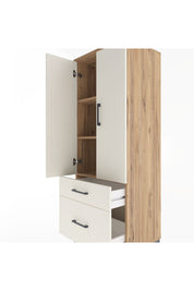 Hyperion Dolap 3 Raflı 2 Çekmeceli 2 Kapaklı 60x44x163 Çam-Aytaşı