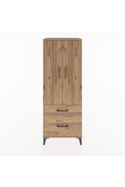 Hyperion Dolap 3 Raflı 2 Çekmeceli 2 Kapaklı 60x44x163 Çam-Çam