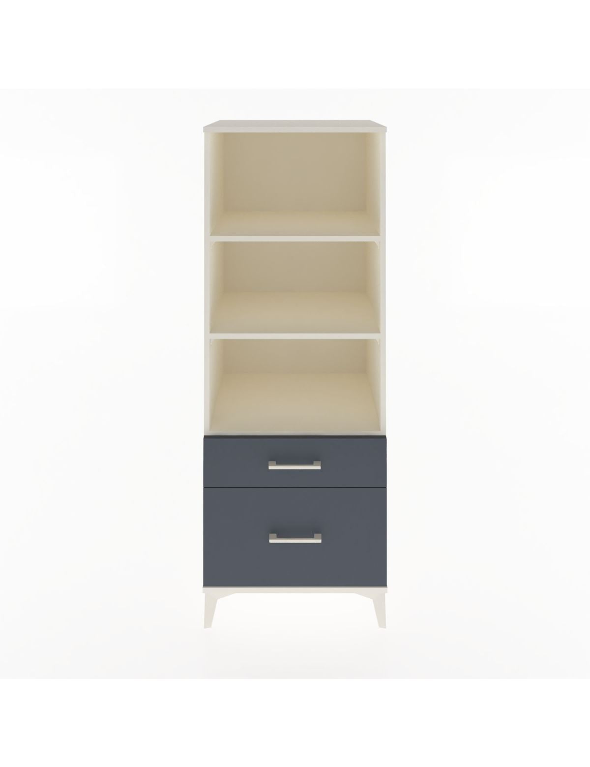 Hyperion Dolap 3 Raflı 2 Çekmeceli 60x44x163 Aytaşı-Antrasit