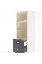 Hyperion Dolap 3 Raflı 2 Çekmeceli 60x44x163 Aytaşı-Antrasit