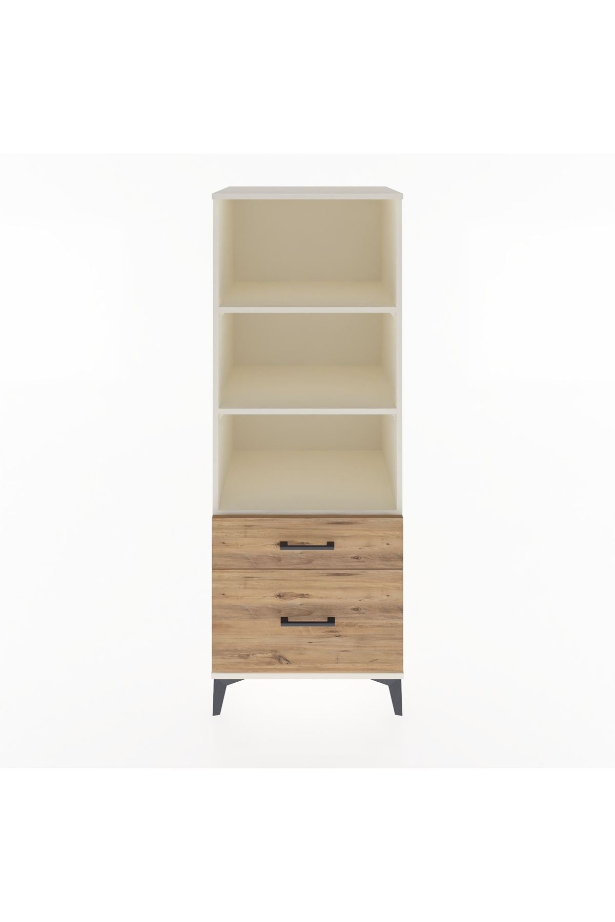 Hyperion Dolap 3 Raflı 2 Çekmeceli 60x44x163 Aytaşı-Çam