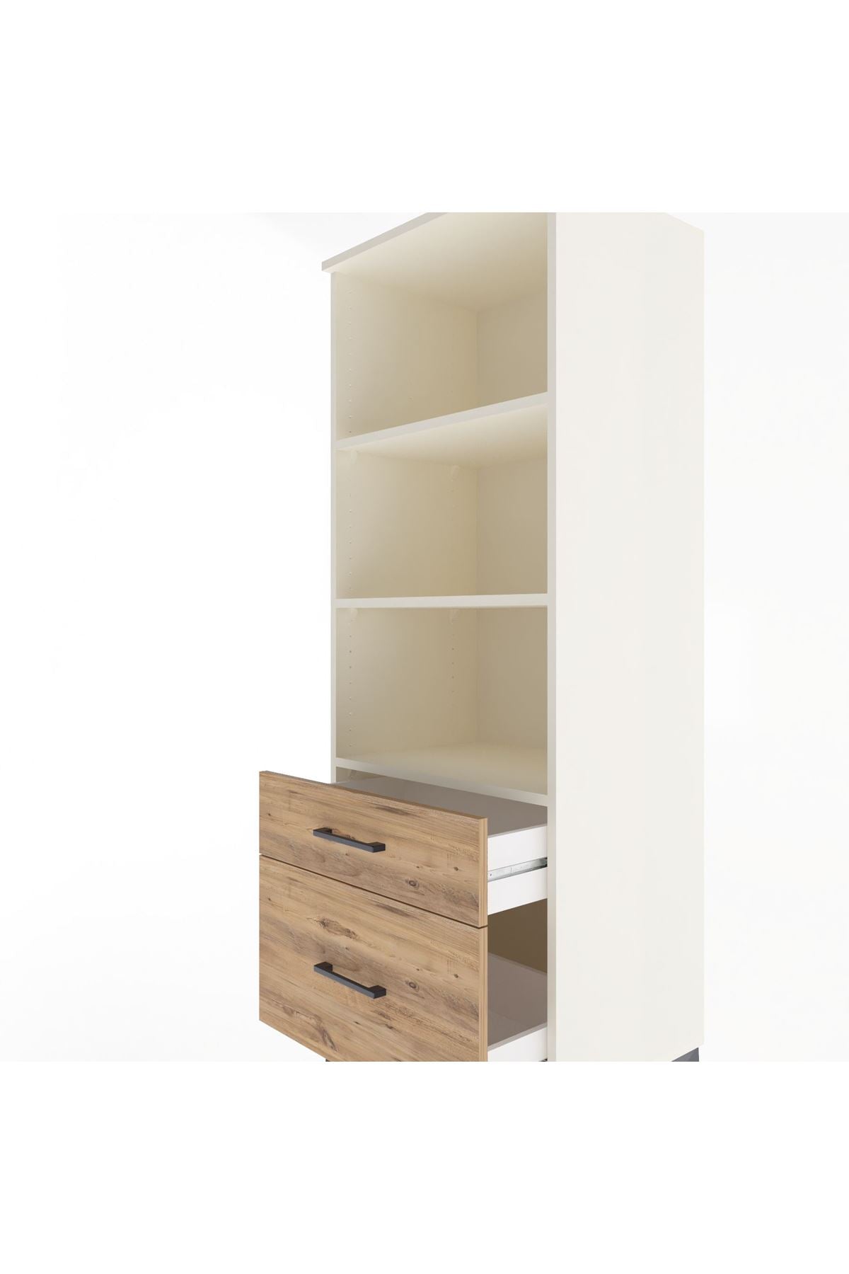 Hyperion Dolap 3 Raflı 2 Çekmeceli 60x44x163 Aytaşı-Çam