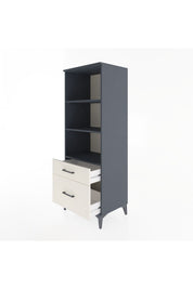 Hyperion Dolap 3 Raflı 2 Çekmeceli 60x44x163 Antrasit-Aytaşı