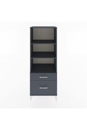 Hyperion Dolap 3 Raflı 2 Çekmeceli 60x44x163 Antrasit-Antrasit