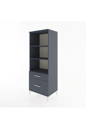 Hyperion Dolap 3 Raflı 2 Çekmeceli 60x44x163 Antrasit-Antrasit