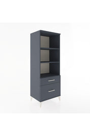 Hyperion Dolap 3 Raflı 2 Çekmeceli 60x44x163 Antrasit-Antrasit