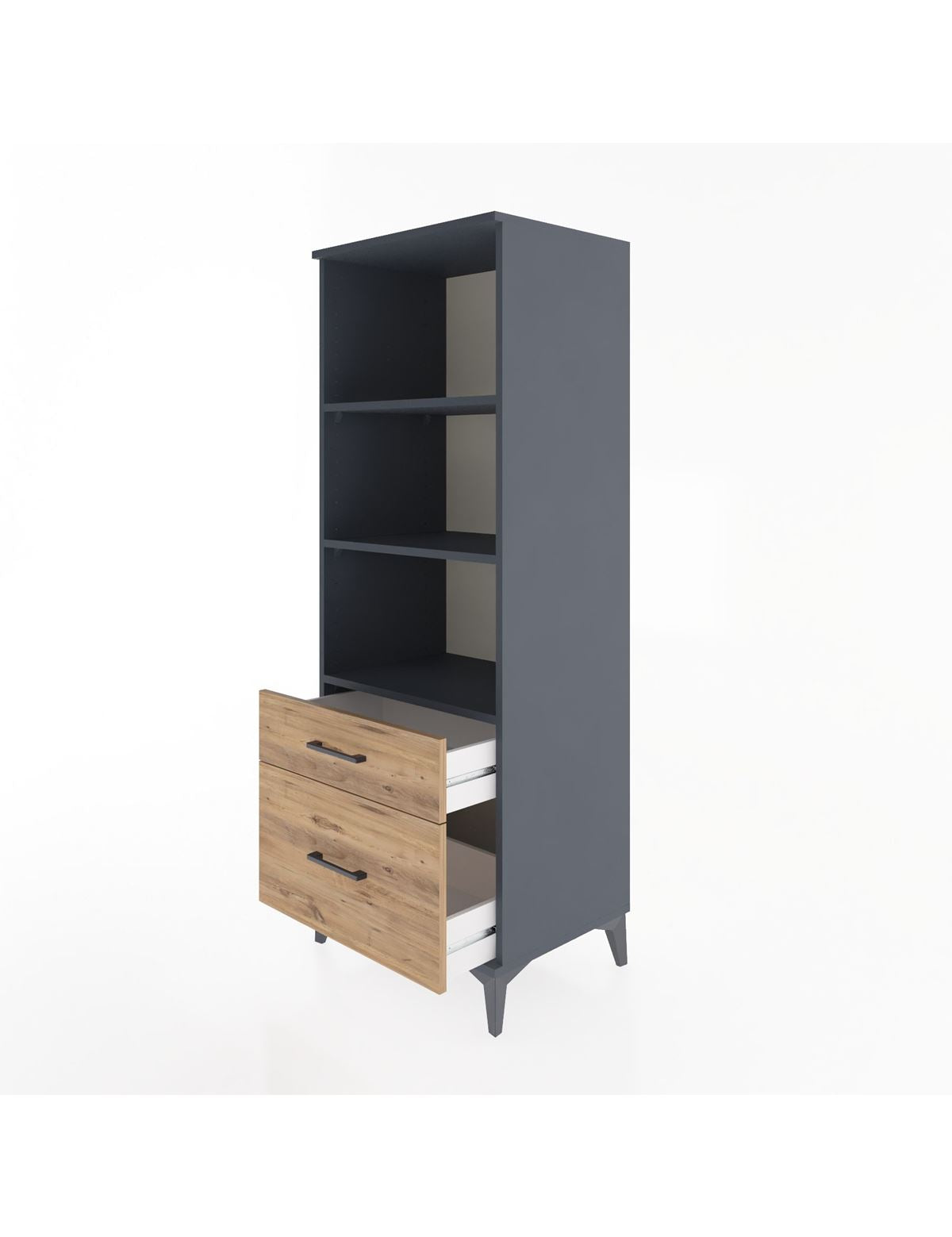 Hyperion Dolap 3 Raflı 2 Çekmeceli 60x44x163 - S53M014V6B