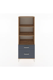 Hyperion Dolap 3 Raflı 2 Çekmeceli 60x44x163 Çam-Antrasit