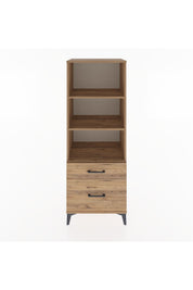 Hyperion Dolap 3 Raflı 2 Çekmeceli 60x44x163 Çam-Çam