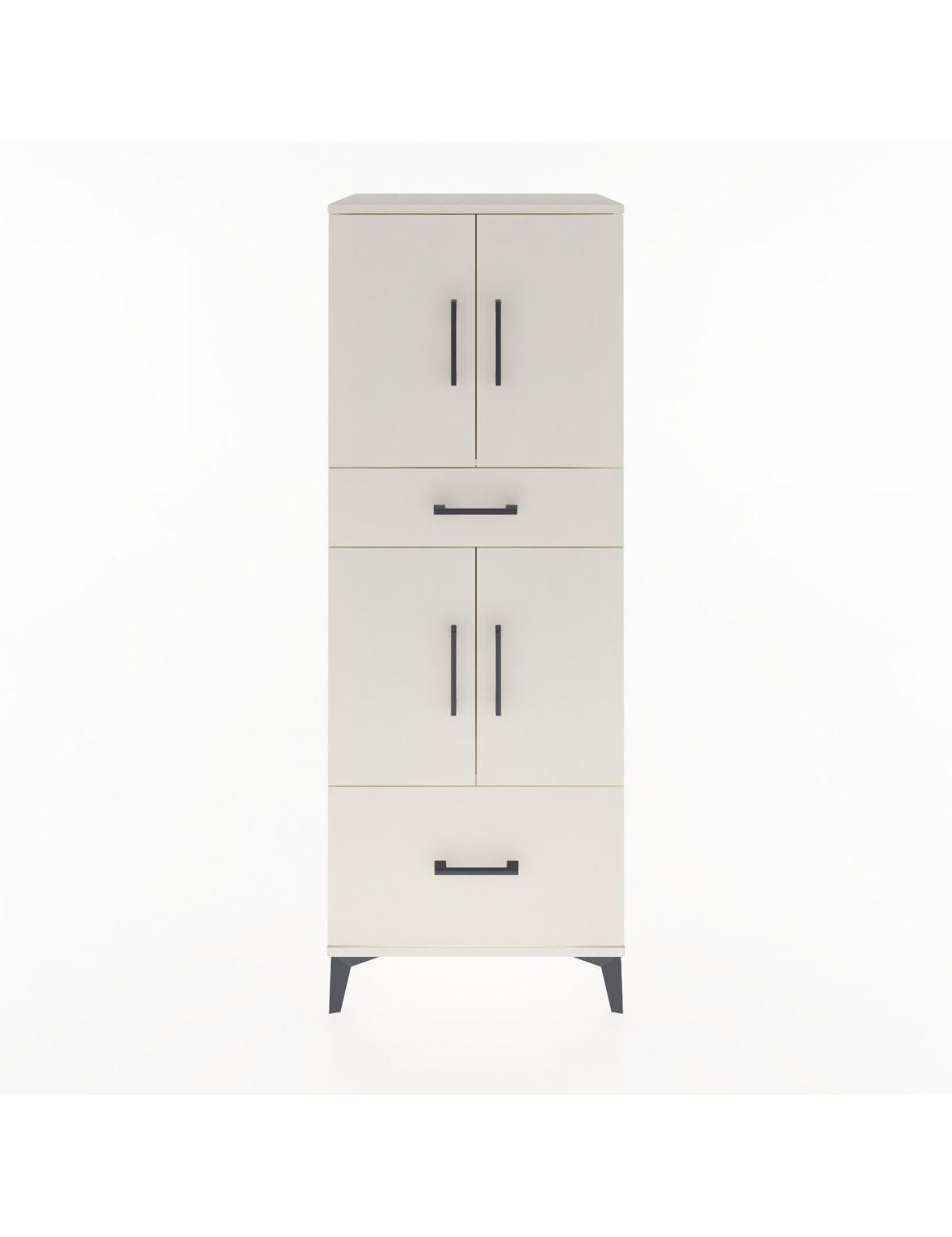 Hyperion Dolap 2 Raflı 2 Çekmeceli 4 Kapaklı 60x44x163 Aytaşı-Aytaşı