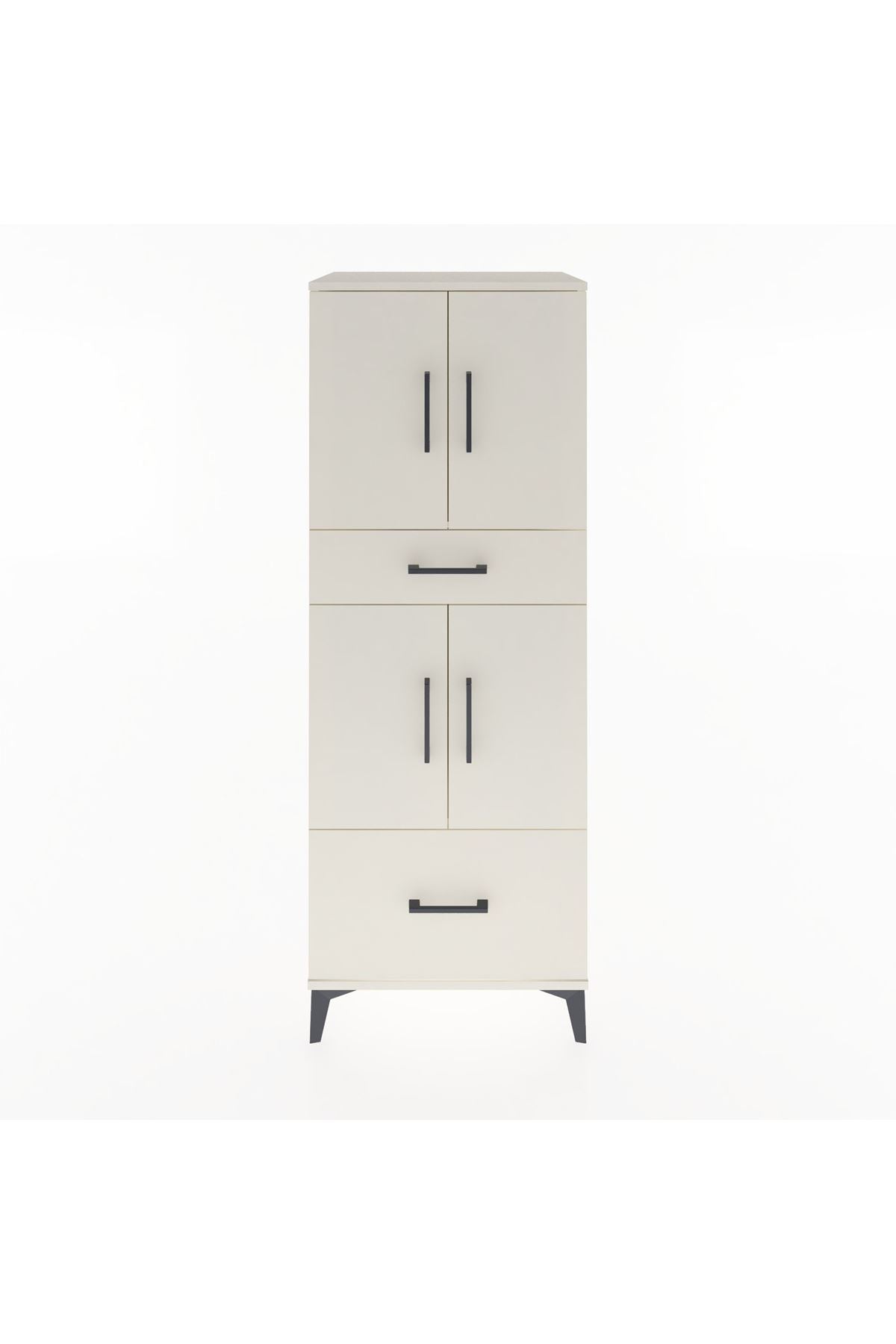 Hyperion Dolap 2 Raflı 2 Çekmeceli 4 Kapaklı 60x44x163 Aytaşı-Aytaşı