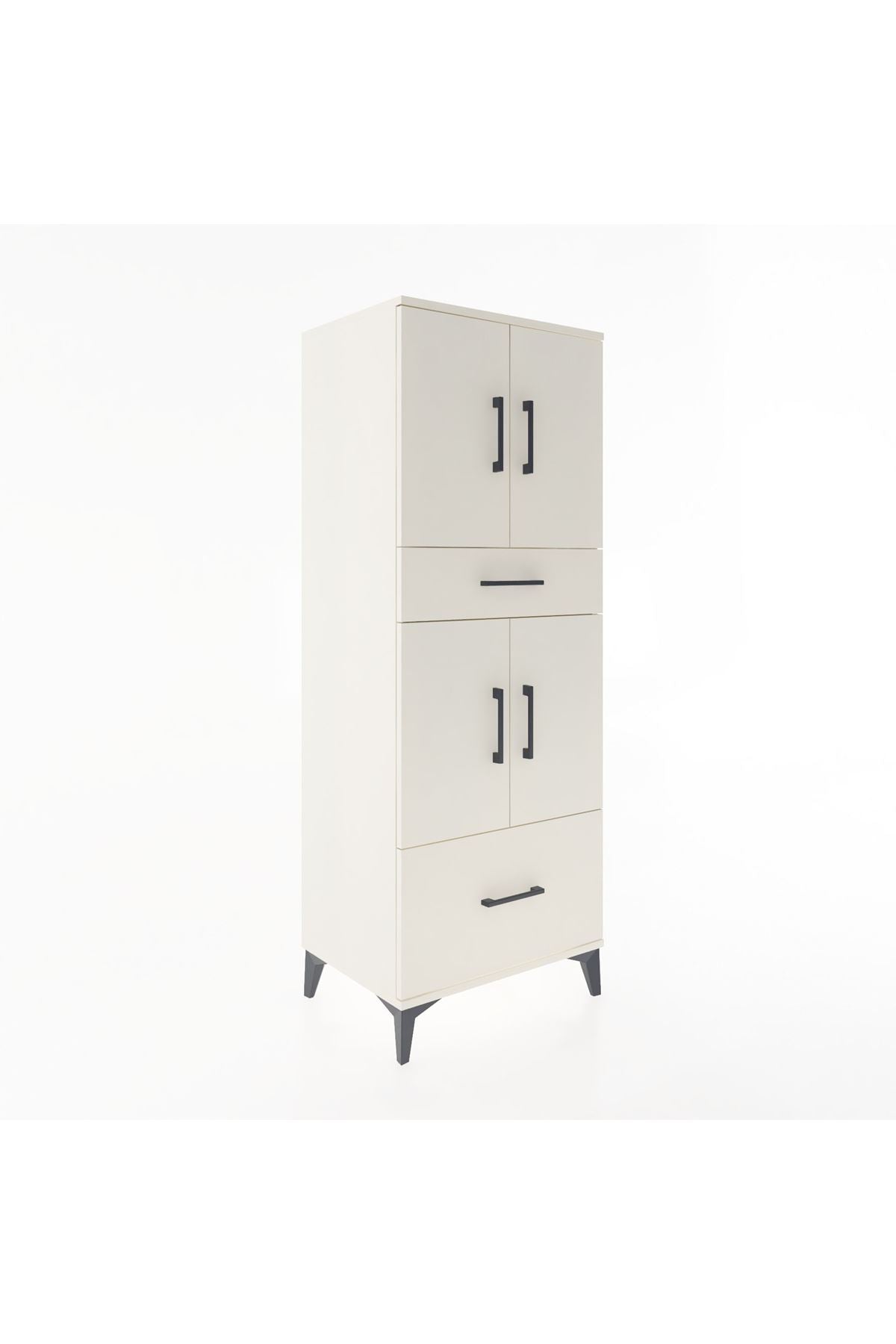 Hyperion Dolap 2 Raflı 2 Çekmeceli 4 Kapaklı 60x44x163 Aytaşı-Aytaşı