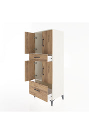 Hyperion Dolap 2 Raflı 2 Çekmeceli 4 Kapaklı 60x44x163 Aytaşı-Çam