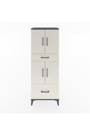 Hyperion Dolap 2 Raflı 2 Çekmeceli 4 Kapaklı 60x44x163 Antrasit-Aytaşı