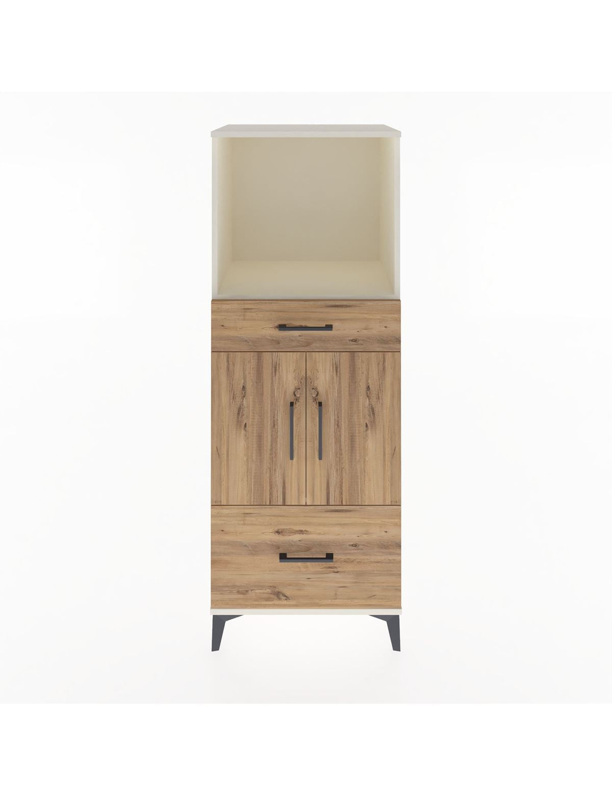 Hyperion Dolap 2 Raflı 2 Çekmeceli 2 Kapaklı 60x44x163 Aytaşı-Çam