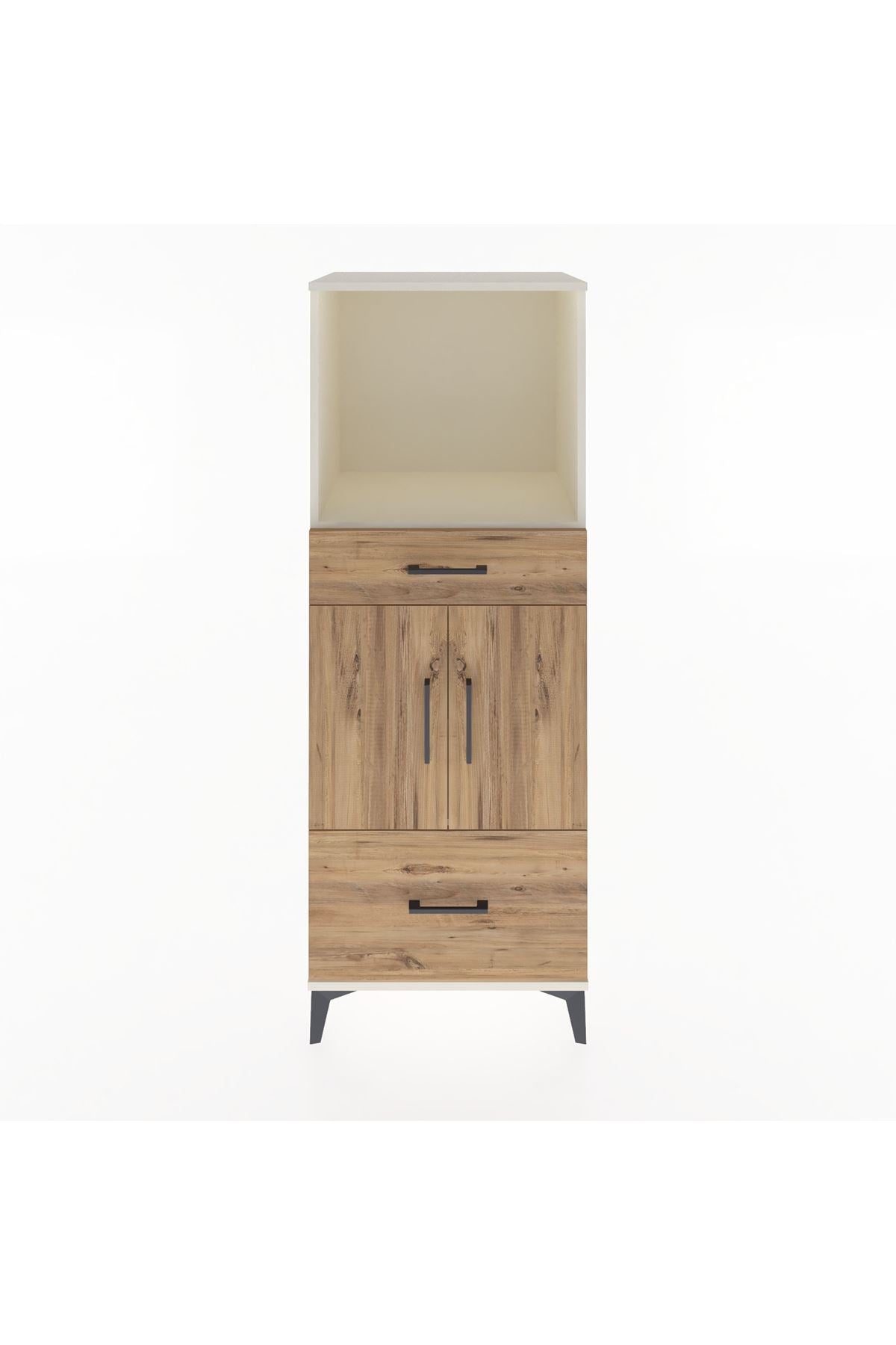 Hyperion Dolap 2 Raflı 2 Çekmeceli 2 Kapaklı 60x44x163 Aytaşı-Çam