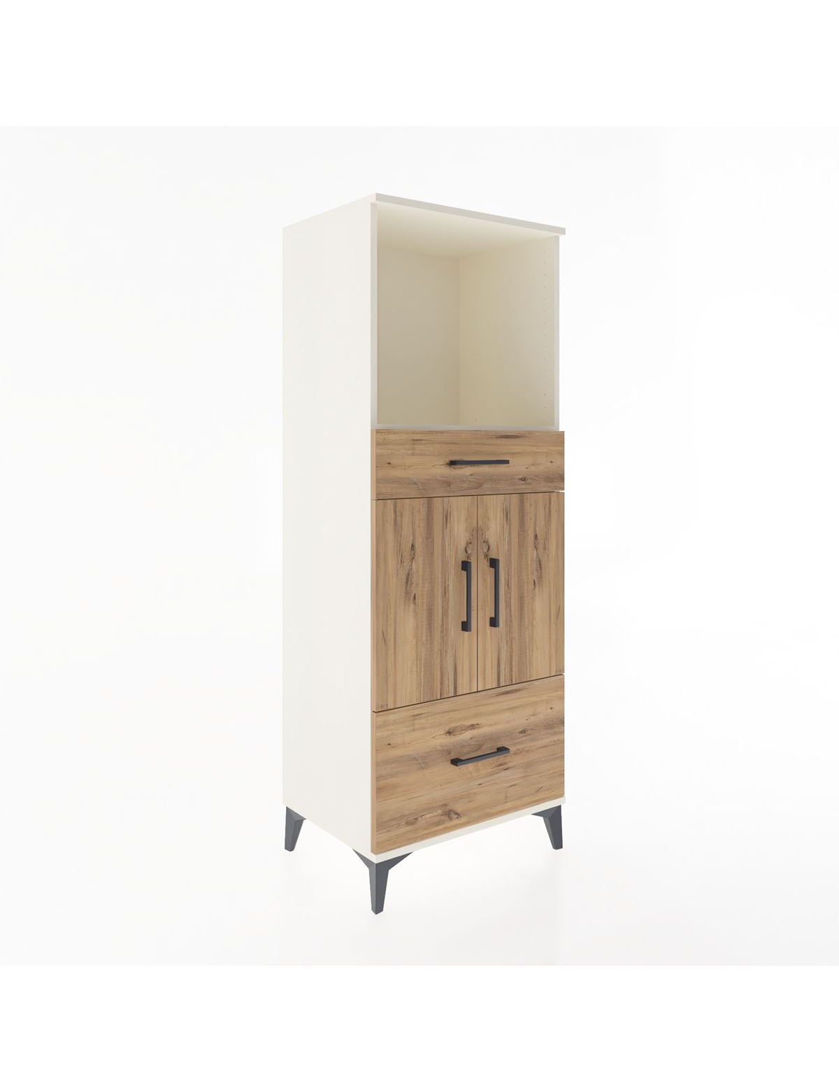 Hyperion Dolap 2 Raflı 2 Çekmeceli 2 Kapaklı 60x44x163 Aytaşı-Çam