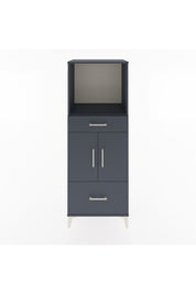 Hyperion Dolap 2 Raflı 2 Çekmeceli 2 Kapaklı 60x44x163 Antrasit-Antrasit