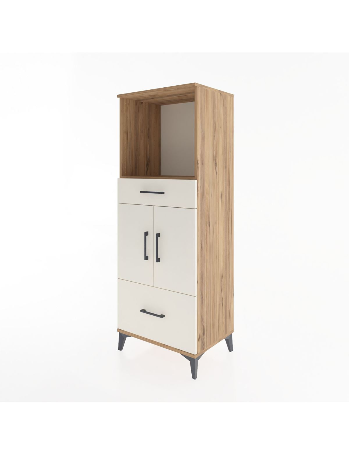 Hyperion Dolap 2 Raflı 2 Çekmeceli 2 Kapaklı 60x44x163 - S53M016V7B
