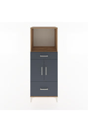 Hyperion Dolap 2 Raflı 2 Çekmeceli 2 Kapaklı 60x44x163 Çam-Antrasit