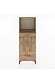 Hyperion Dolap 2 Raflı 2 Çekmeceli 2 Kapaklı 60x44x163 Çam-Çam