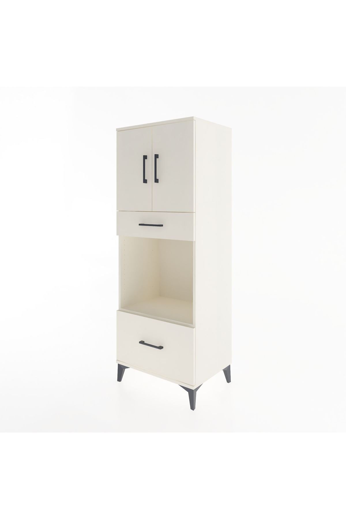 Hyperion Dolap 2 Raflı 2 Çekmeceli 2 Kapaklı 60x44x163 - S53M017V1B