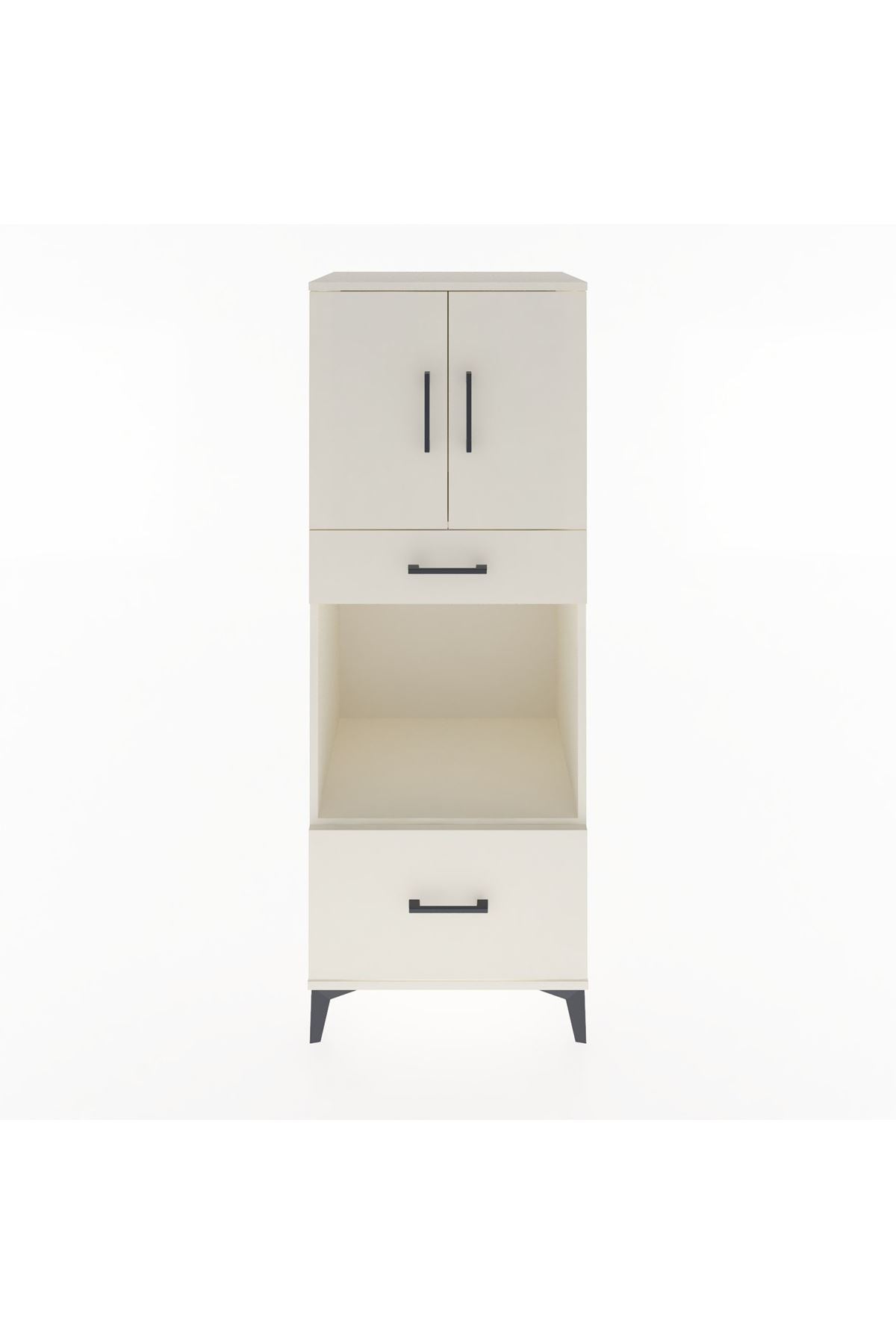 Hyperion Dolap 2 Raflı 2 Çekmeceli 2 Kapaklı 60x44x163 Aytaşı-Aytaşı