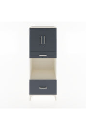 Hyperion Dolap 2 Raflı 2 Çekmeceli 2 Kapaklı 60x44x163 Aytaşı-Antrasit