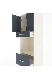 Hyperion Dolap 2 Raflı 2 Çekmeceli 2 Kapaklı 60x44x163 Aytaşı-Antrasit