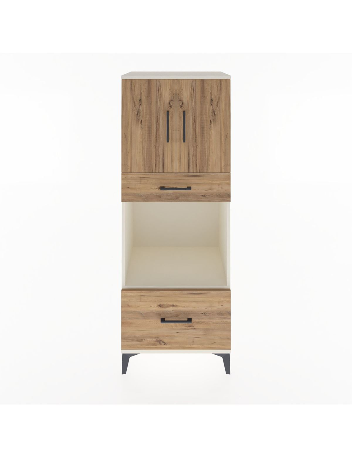 Hyperion Dolap 2 Raflı 2 Çekmeceli 2 Kapaklı 60x44x163 Aytaşı-Çam