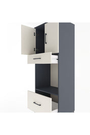 Hyperion Dolap 2 Raflı 2 Çekmeceli 2 Kapaklı 60x44x163 - S53M017V4B