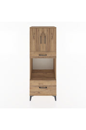 Hyperion Dolap 2 Raflı 2 Çekmeceli 2 Kapaklı 60x44x163 Çam-Çam