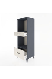 Hyperion Dolap 2 Raflı 2 Çekmeceli 60x44x163 Antrasit-Aytaşı