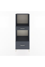 Hyperion Dolap 2 Raflı 2 Çekmeceli 60x44x163 Antrasit-Antrasit