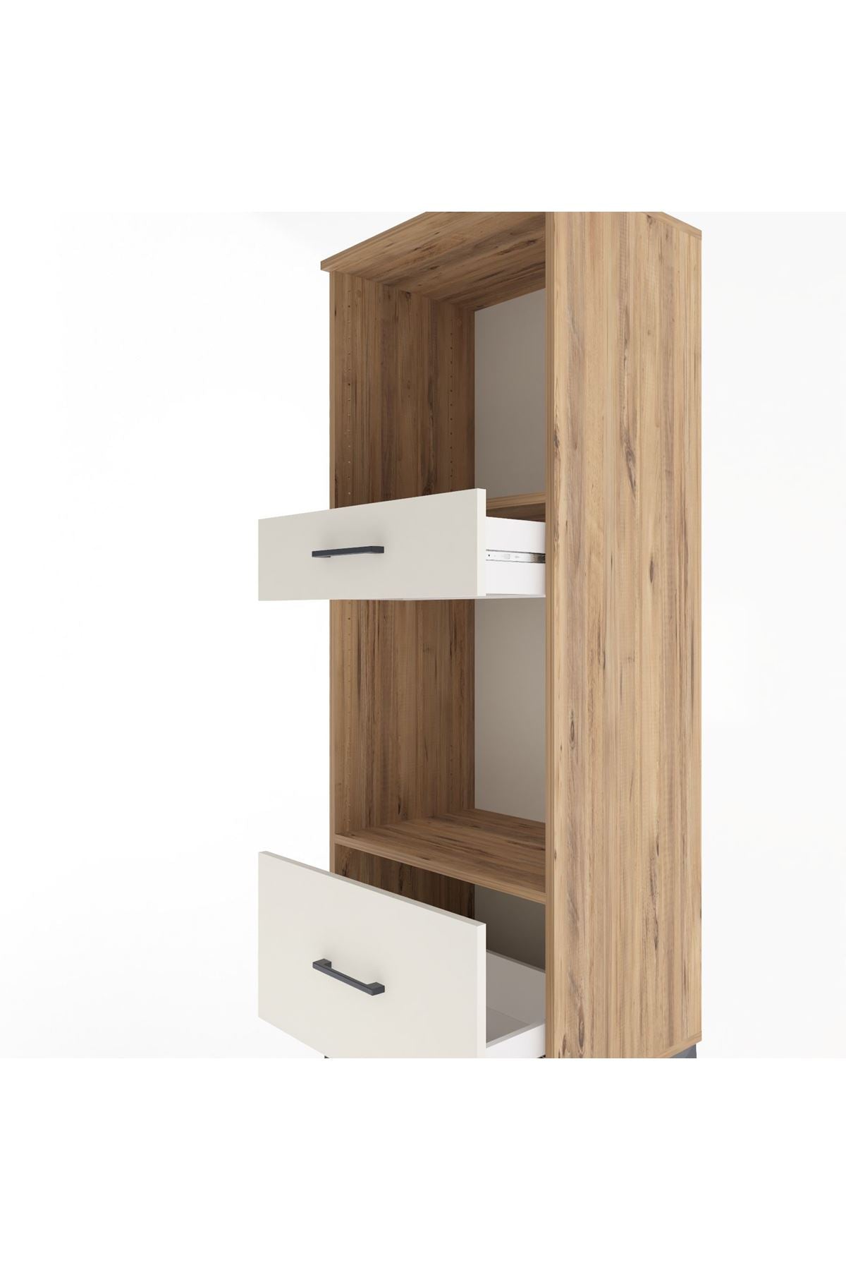 Hyperion Dolap 2 Raflı 2 Çekmeceli 60x44x163 Çam-Aytaşı