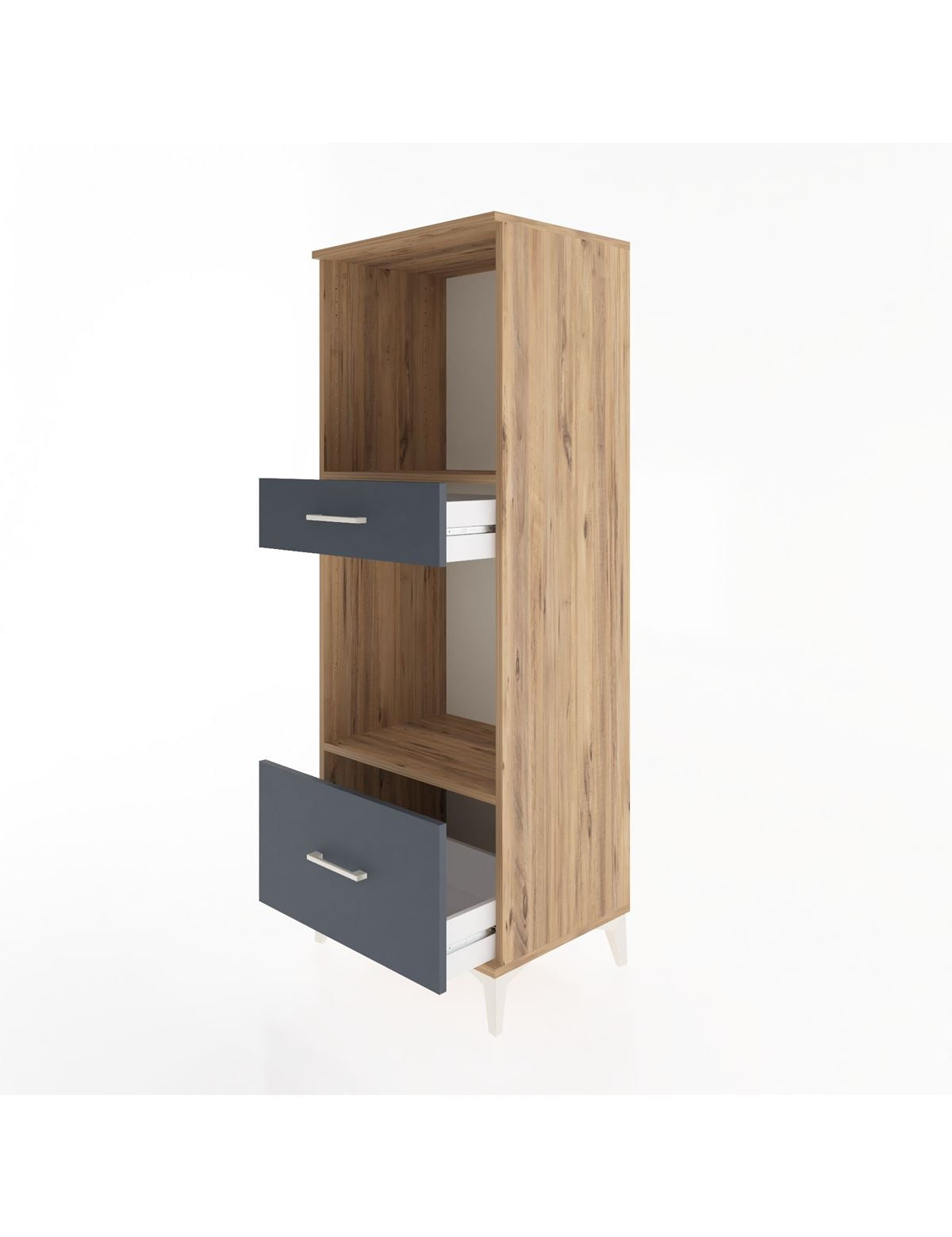 Hyperion Dolap 2 Raflı 2 Çekmeceli 60x44x163 - S53M018V8B