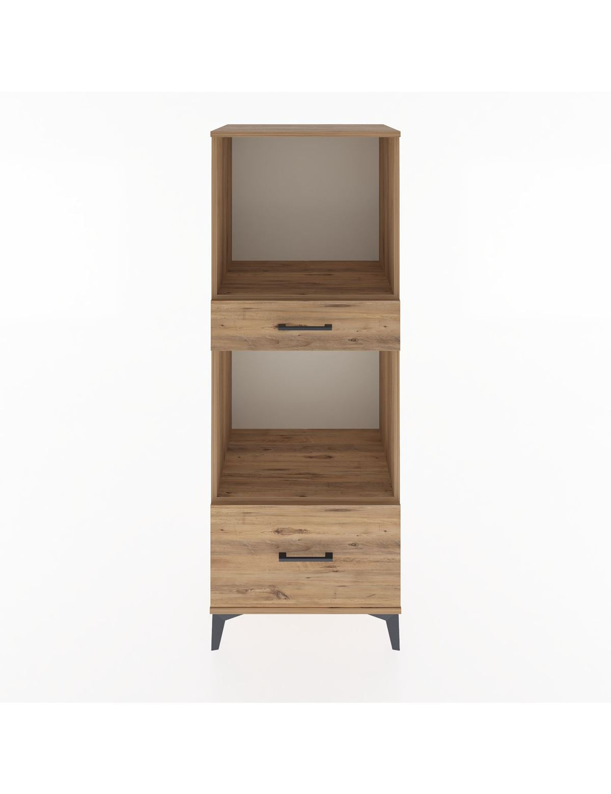 Hyperion Dolap 2 Raflı 2 Çekmeceli 60x44x163 Çam-Çam