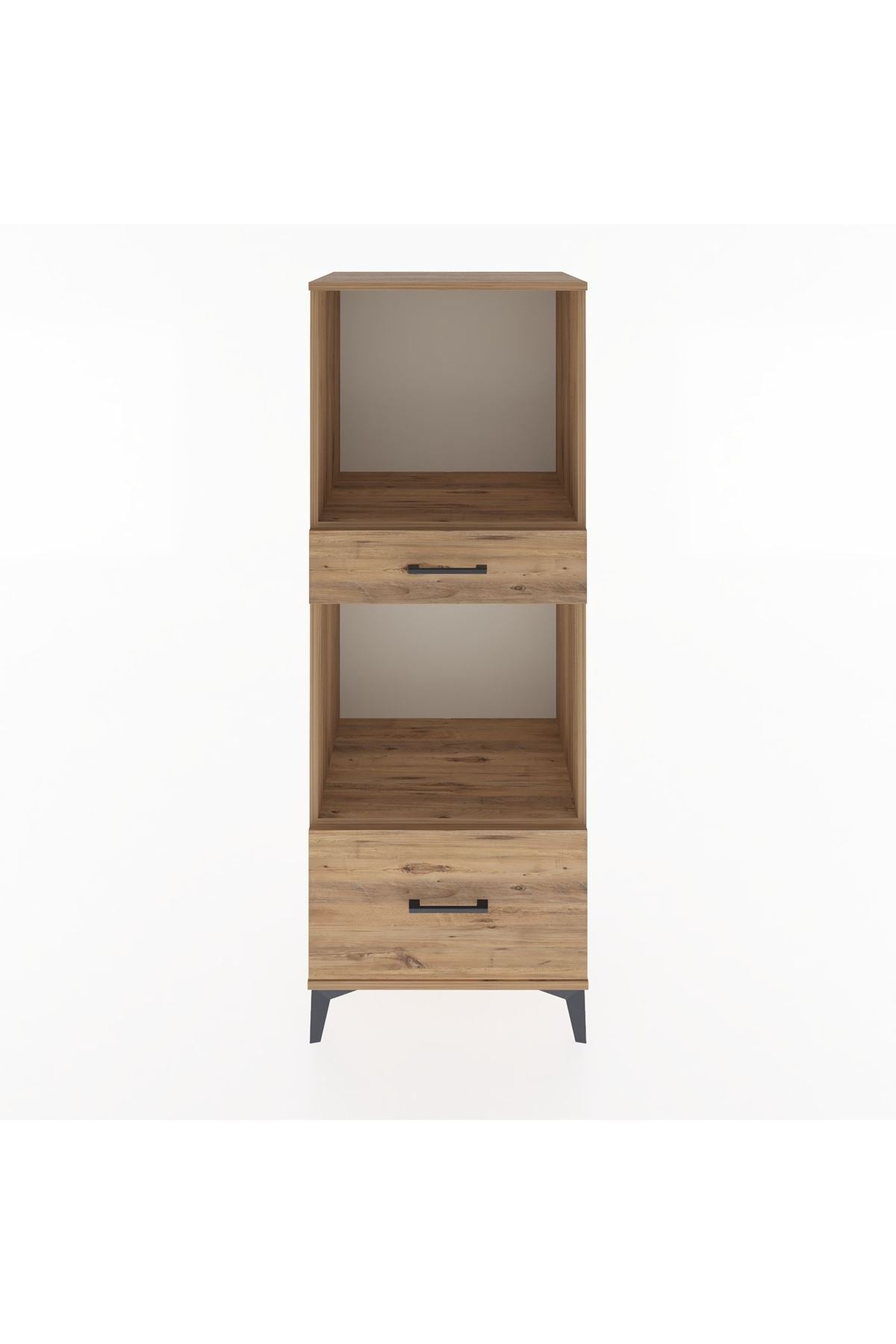 Hyperion Dolap 2 Raflı 2 Çekmeceli 60x44x163 Çam-Çam