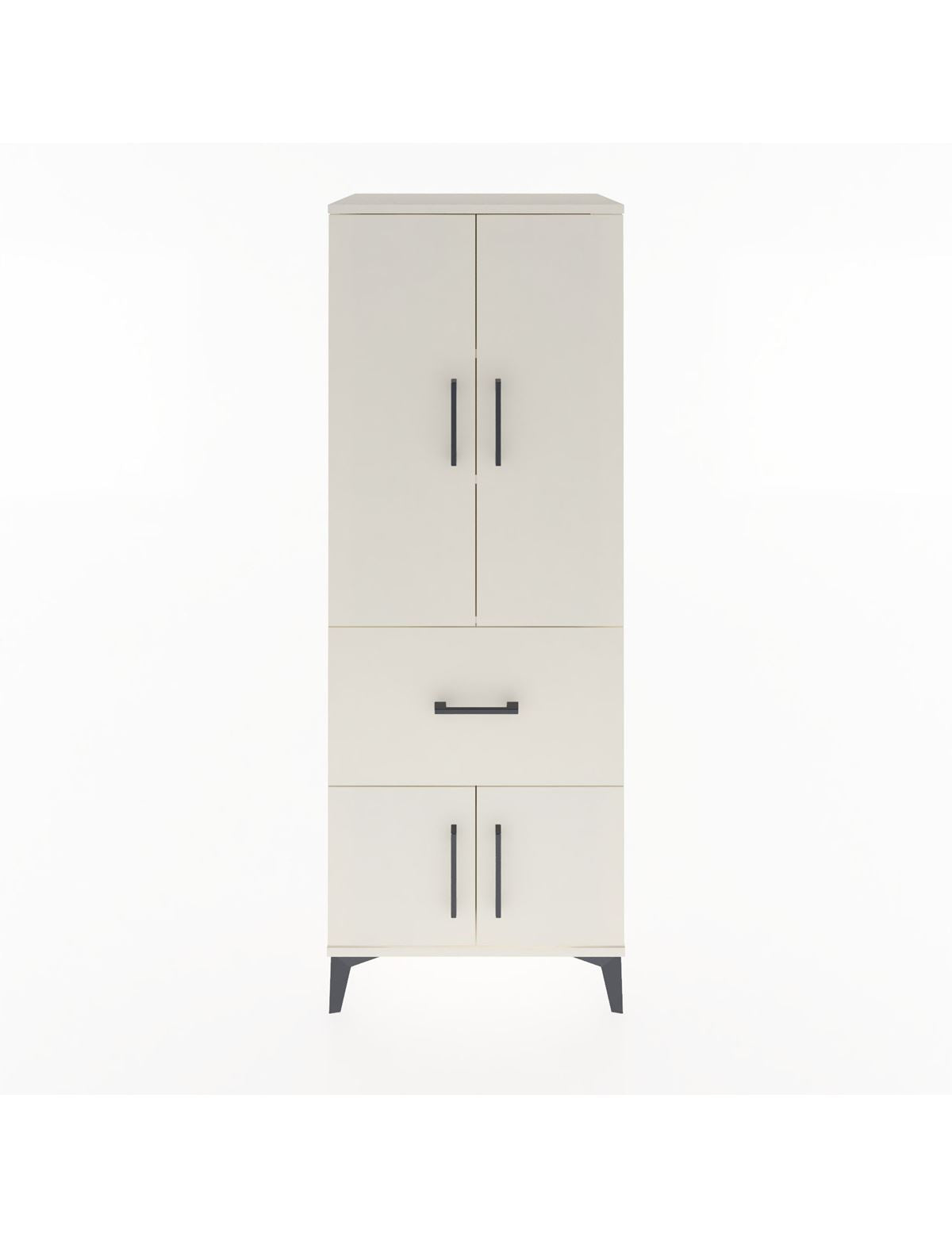 Hyperion Dolap 3 Raflı Tek Çekmeceli 4 Kapaklı 60x44x163 Aytaşı-Aytaşı