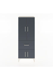 Hyperion Dolap 3 Raflı Tek Çekmeceli 4 Kapaklı 60x44x163 Aytaşı-Antrasit