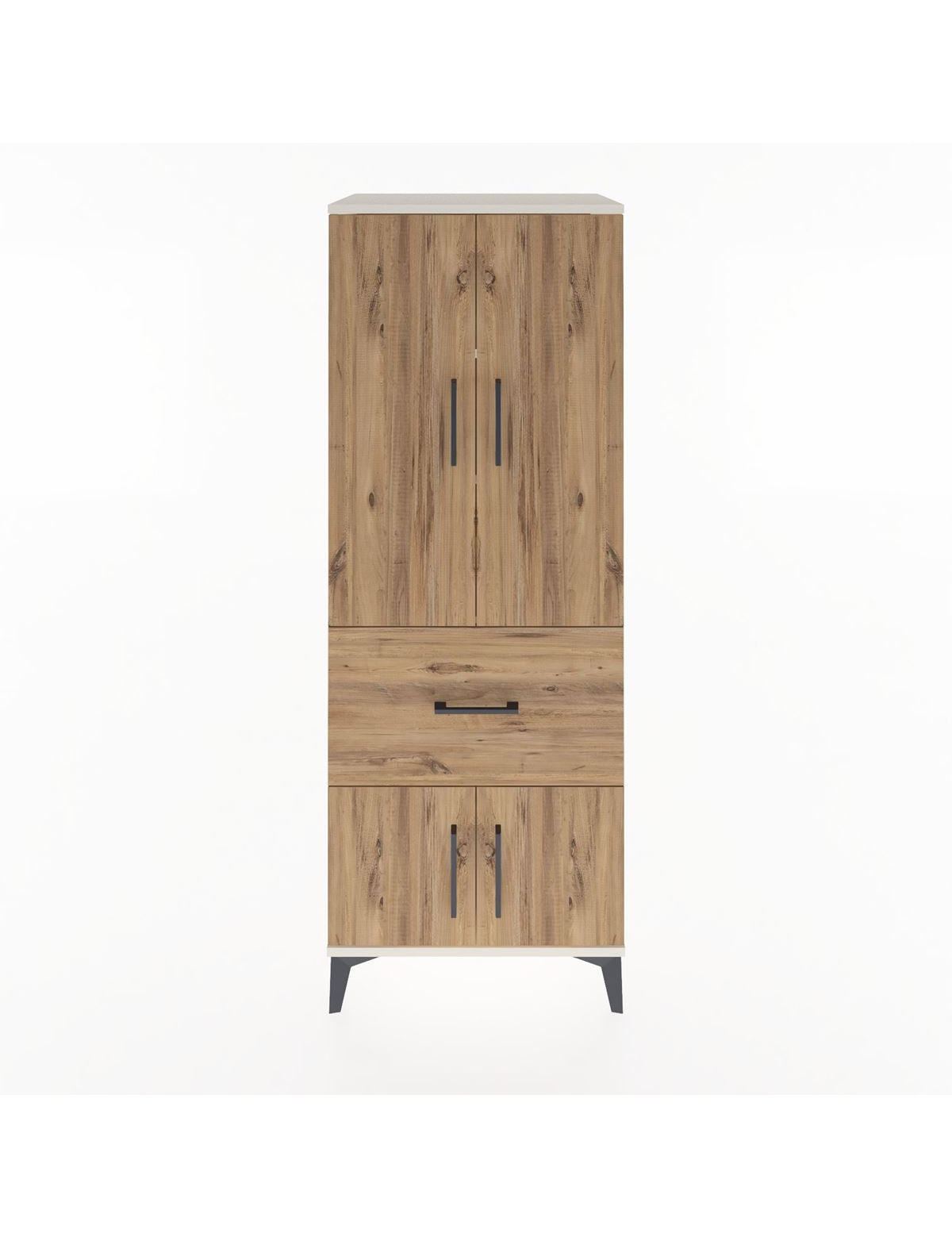 Hyperion Dolap 3 Raflı Tek Çekmeceli 4 Kapaklı 60x44x163 Aytaşı-Çam